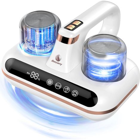 Aspirateur de matelas - Aspirateur de lit sans fil 5 en 1, alimenté par la lumière UV-C et la technologie à ultrasons, aspiration forte 16Kpa, faible bruit, adapté à la poussière
