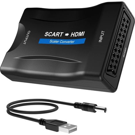 Adaptateur Péritel HDMI - Convertisseur SCART vers HDMI - Sortie 720P 1080P 60Hz - Pour Projecteur Moniteur HDTV DVD Blu-ray STB - 1 Pièce (1/5)