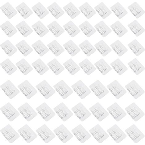 Lot de 60 suppots de tapis de voitue, autocollants de fixation, polyvalents, boucles de fixation, clips de fixation pou tapis de sol de voitue, clips de fixation pou tapis de sol