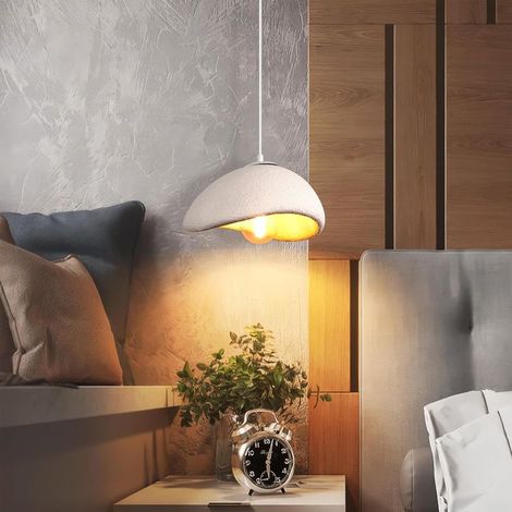 – Plafonnier industriel en ciment 30cm – Culot E27 – Design moderne pour cuisine, salon, chambre – Texture créative (1/5)