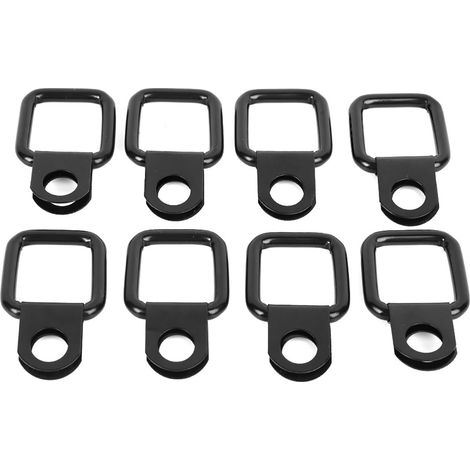 8pcs ancres en D à dégagement rapide, attaches de fixation pour Jeep Wrangler JK YJ TJ JKU Sport/Sahara/Freedom/Rubicon X Unlimited 95-17 (1/5)