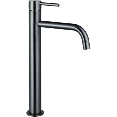 FugaFlow Eccelente Sobrado Slim Slim Mitigeur lavabo rehaussé monotrou Gun metal (1/4)