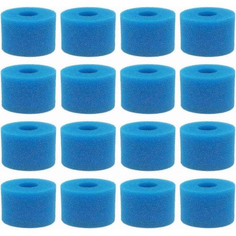 Wiederverwendbare S1-Schaumstofffilterkartusche, 16er-Packung für Whirlpools und Spas, waschbar und langlebig, Standardersatz für Filtersysteme (1/5)