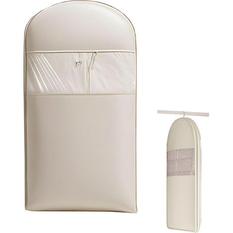 Sacs à Vêtements à Suspendre avec Fermeture Éclair Auto-Compression Organiseurs de Placard Rangement Sous Vide Aspirateur pour Manteau en Duvet Sacs de Rangement Sous Vide (Moyen) (1/5)