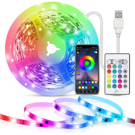 Bande lumineuse infrarouge bluetooth USB 2M rythme de la musique microphone (1/4)
