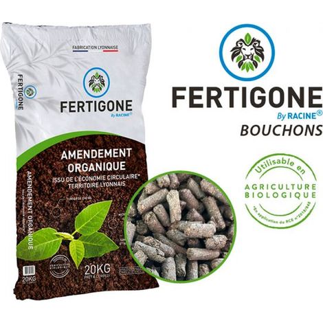 Paillage compost bio d'amendement nutritif 20kg RACINE PRO117