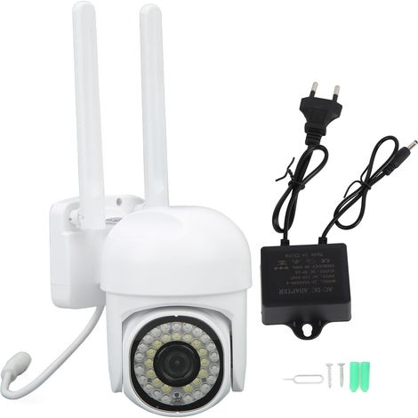 Caméra de surveillance WiFi double bande 5G/2,4G 2MP 1080p, moniteur haute définition pour intérieur/extérieur, caméra de surveillance sans fil dôme réseau C76 AC110264V, norme européenne (1/5)