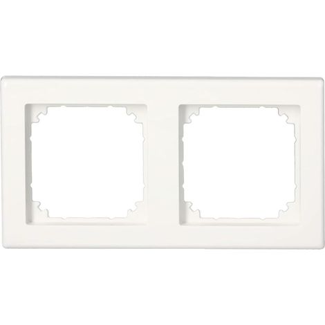 MERTEN 478219 CADRE M-SMART, 2 PRISES BLANC BRILLANT LOT DE 10