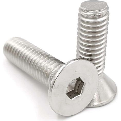 Vis à tête fraisée hexagonale creuse M2-M8, vis à tête plate M8x30, lot de 5 (1/5)