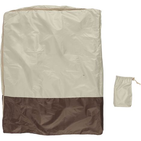 Housse de lit pliante imperméable et anti-poussière, housse de protection pour lit d'appoint, utilisable en intérieur et en extérieur, 85 x 33 x 107 cm (1/5)