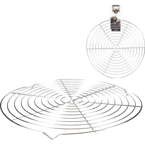 1 Grille De Refroidissement 32,5cm Acier Inoxydable Pour Gâteau Tarte Pâtisserie