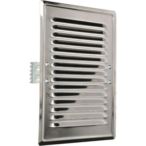 Grille d'aération 165 x 230 mm en métal avec moustiquaire en acier inoxydable-NANOTEH (1/5)