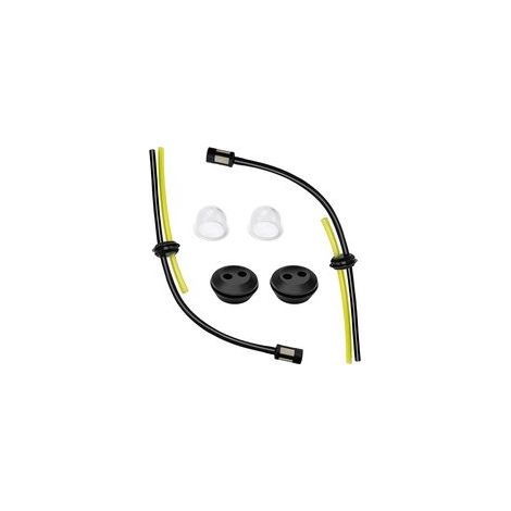 2-teiliges Universal-Kraftstofffilterset, Gummikraftstoffschlauch für Freischneider, Filter-Primerpumpe, Kraftstofftankdichtung, für Rasentrimmer, Freischneider (1/5)