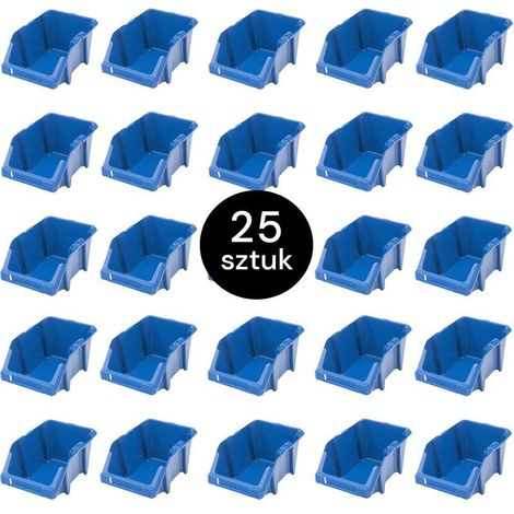 Mega-M Aufbewahrungsbehälter Werkstatttablett S Kunststoff 155x250x120 mm blau (25er-Packung) N