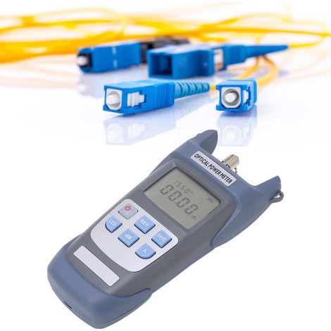 wattmètre à fibre optique AUA-G510A, testeur d'atténuation de fibre optique -50 à +26 dBm avec voyant LED (1/5)