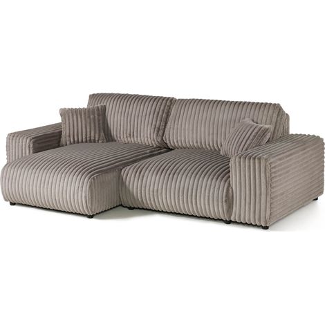 Ecksofa grau 237x144x79 cm teilmontiert SOFAS (1/3)