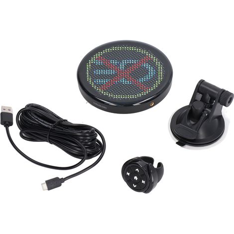 Panneau lumineux LED couleur Bluetooth APP télécommande affichage LED voiture 32x32 écran programmable universel pour auto (1/5)