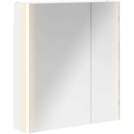 Maison Exclusive - Mobiletto per specchio da bagno Bianco 63,5 x 15,5 x 70 cm