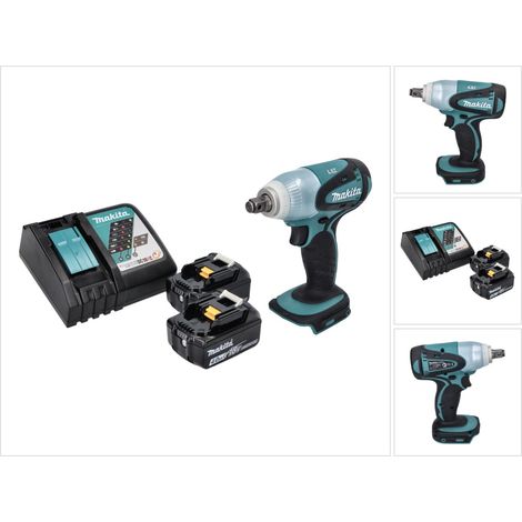 Llave de impacto sin cable Makita DTW 251 RM 18 V 230 Nm 1/2" + 2x batería recargable 4,0 Ah + cargador