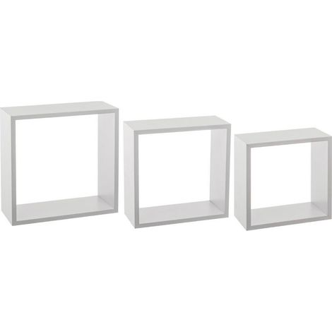 3 große wandregale fixy würfel weiß - 5five (1/5)