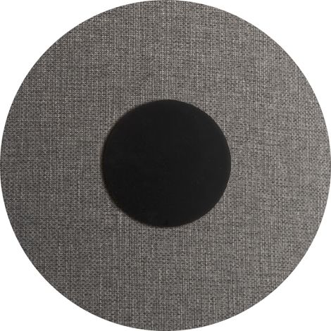 Solaris Applique da Parete Nera con Paralume Grigio 12W 3000K CRI90 IP20 - Rossini Group, Illuminazione LED di Design per Interni (1/5)