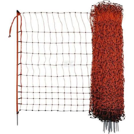 Rete per pollame 106cm 50m SP arancione PoultryNet AKO 292270 (1/4)