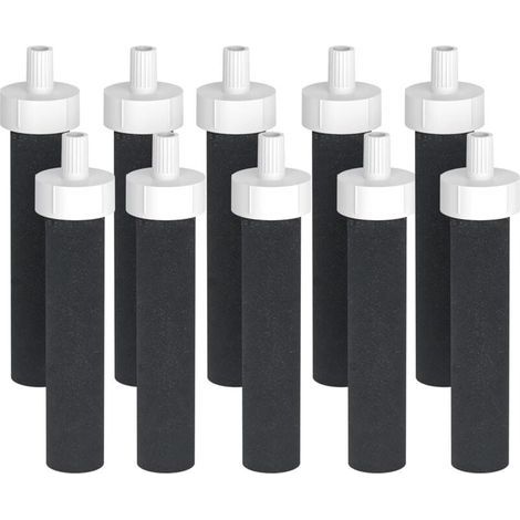 Lot de 10 filtres à eau de rechange Brita - Compatibles avec les filtres à eau Brita BB06 rigides, en acier inoxydable et pour le sport (1/4)