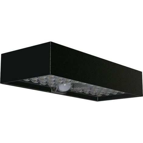 V-TAC VT-406 Applique LED avec panneau solaire 6W Capteur PIR Couleur Noir 4000K IP65 - 10307 (1/3)