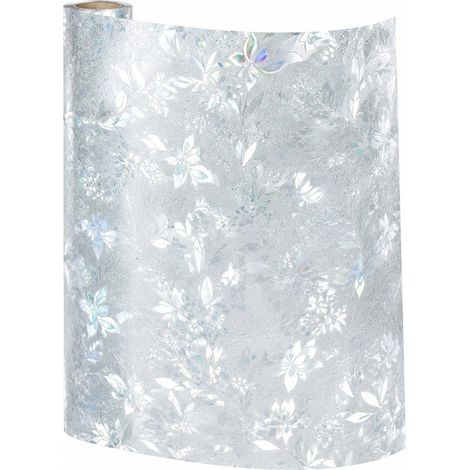 Film de protection solaire Tulip Rainbow, 35 po x 157 po, effet vitrail, sans adhésif, anti-UV, adhérence statique 17,7 po x 78,7 po (1/5)