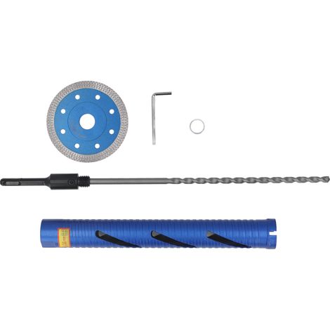 GARRYFIZH Foret de forage pour béton diamant bleu, à haute dureté, installation facile, sec et humide, filet 5/8-11 po (1/5)