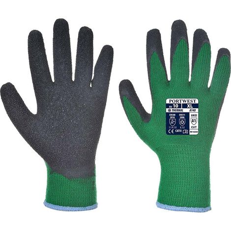 Guanti in lattice anti-freddo Portwest A140 Verde 11 (1/4)