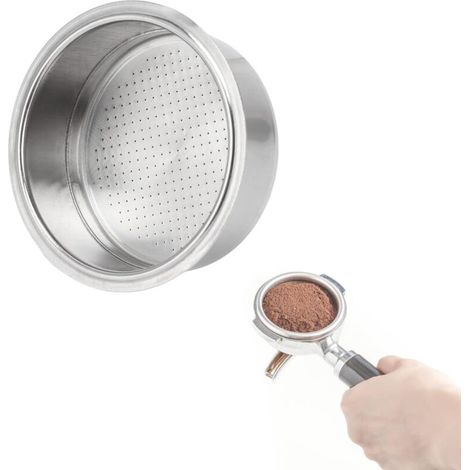 Ej.Life Filtre de machine à café d'acier inoxydable, filtre pressurisé de panier de filtre de café A (1/5)