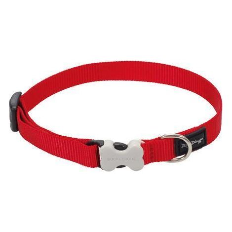 Collier chien réglable Red Dingo Basic rouge Taille : T1