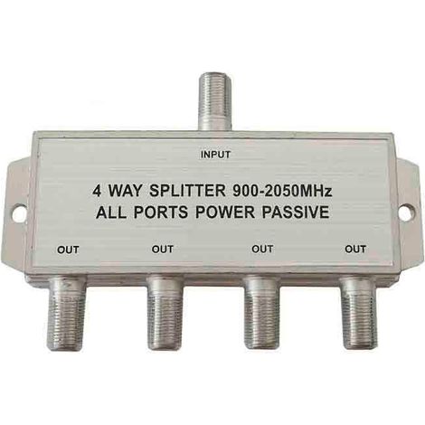 SEPARADOR/SAT 4 VIAS 900-2050 Mhz SOLO PARABOLICA (RETRACTILADO) EDM (1/2)