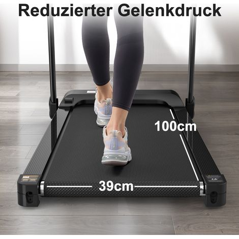 Tapis roulant elettrico pieghevole 12 km/h con app, display LED e supporto tablet (1/5)