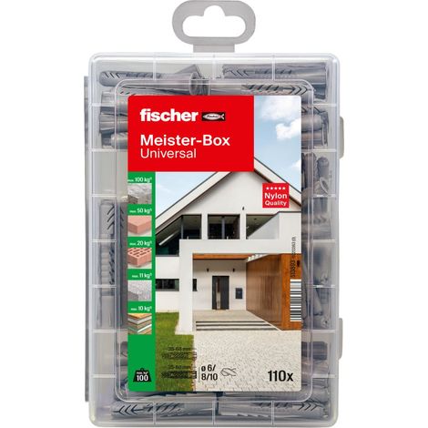 Fischer Dübel UX Meisterbox - 110 Stück Dübel (1/2)