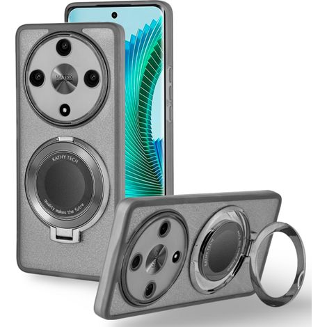 Funda Honor Magic 6 Lite 5G, magnética con purpurina, para MagSafe, negra. (1/3)