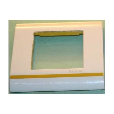 Legrand 075302 Piatto bianco/giallo 2M Mosaic45