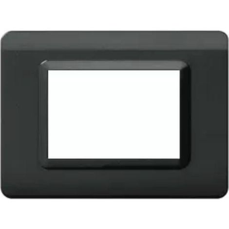 Placca tecnopolimero s44 colore grigio scuro 3 moduli ave 44py03gsl (1/3)