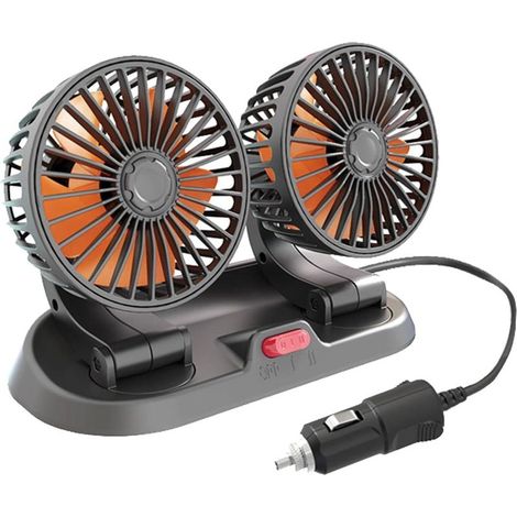 Ventilateur à double tête silencieux cinq pales pour voiture SUV (1/5)