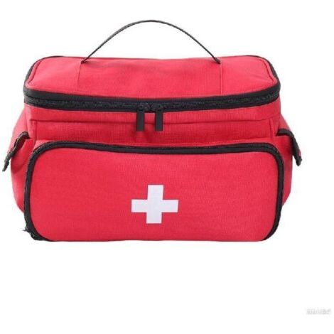 Bardusch-Trousse de Secours Vide Étanche, Trousse Pharmacie Voyage de Grande Capacité, Portable Sac de Médecine avce Sangle, Sac DUrgence Médical pour Activités de Plein Air,Maison,Voyages,rouge (1/4)