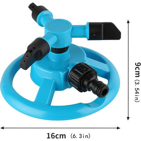 Arroseur de Jardin,Arroseur Automatique de pelouse de Jardin à 360 ° ,Arroseur de pelouse,pour Parc, Jardin et Entretien de la pelouse (Bleu) (1/5)