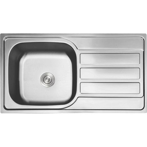 Fregadero Poseidón Acero Inox 80x50 cm Sobre Encimera (1/5)