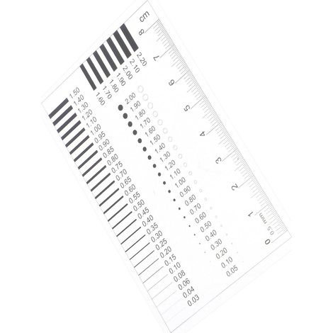 Règle transparente BETOOKY pour la mesure de largeur des lignes (1/5)