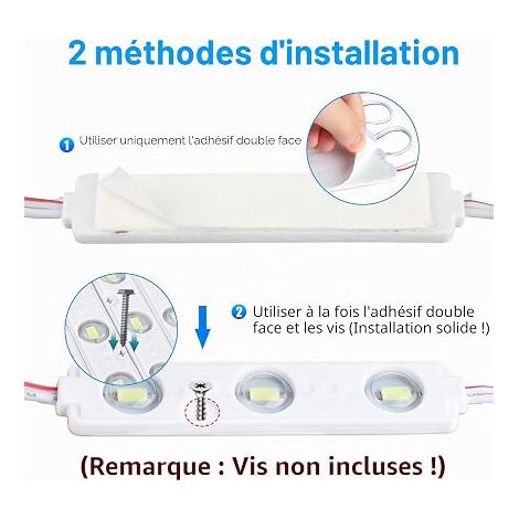 Bandes LED pour intérieur de véhicule - 12 V - Lumière d'intérieur - Lampe de Lecture de Voiture avec rallonge - Éclairage intérieur de Voiture pour Camping-Car, camionnette (1/2)