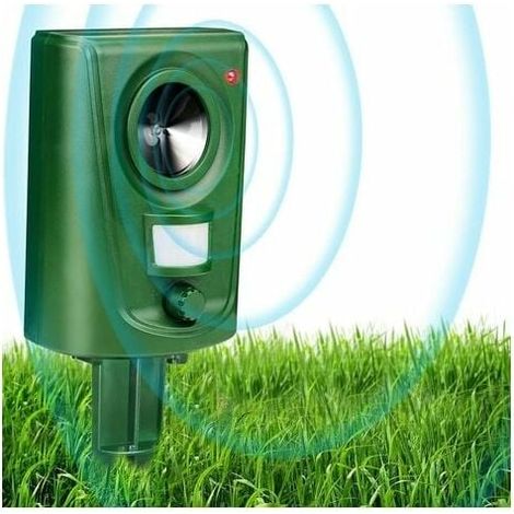 DEESSE SHOP - Renard Répulsif Chat Répulsif Ultrasons Chat Effaroucheurs pour Jardins Oiseau Répulsif Chien Animal Répulsif À Piles Étanche Sensibilité Réglable Capteur Activé par Mouvement (Amélioré) (1/5)