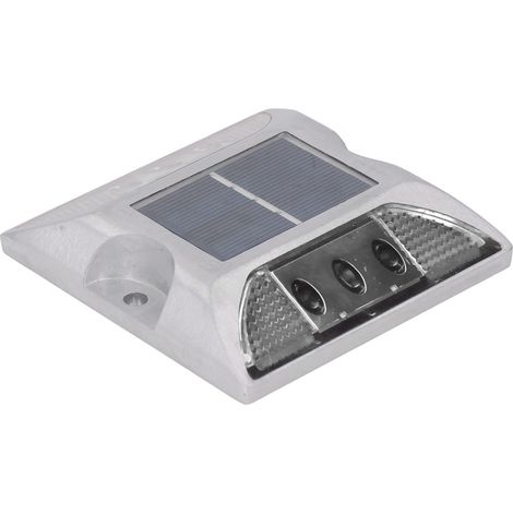 Solarbetriebene Straßenmarkierungsleuchte aus Aluminiumguss für Einfahrten, Stufen, Gehwege, Treppen, Außenbereich, IP68 wasserdicht, weißes Licht (1/5)