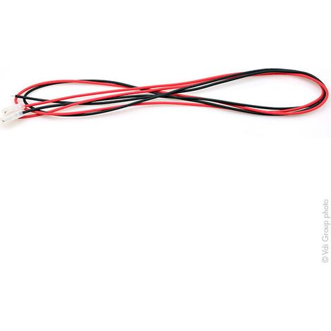 NX - Faston 4.8mm femelle + fils (lot de fils rouge + noir) (1/2)