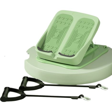 Rampe d'étirement réglable - 9 niveaux d'inclinaison avec deux cordes, surface antidérapante, pliable et portable, idéale pour les entraînements à domicile, la récupération des mollets et les étiremen (1/5)