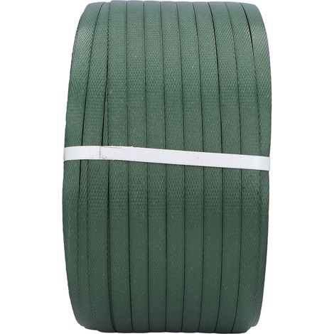 1 rouleau de sangle d'emballage manuelle, 1 tête de corde en plastique PP, outil de serrage de câble industriel, 9 kg, vert armée, 10 (1/5)